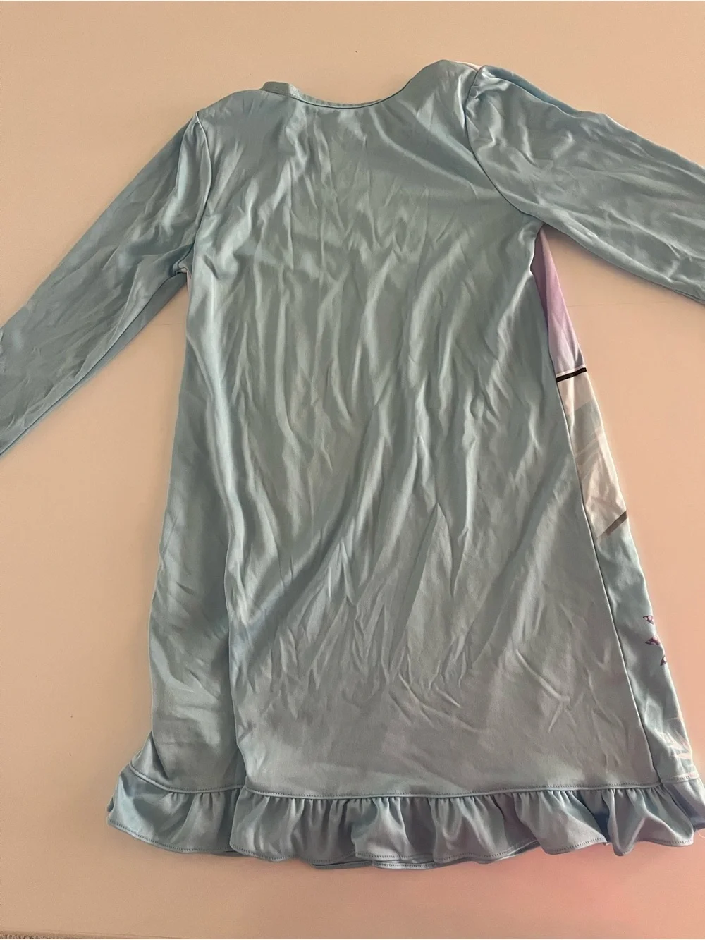 Disney Frozen Elsa & Anna Light Blue Snowflake Nightgown Size 8 (Girls)